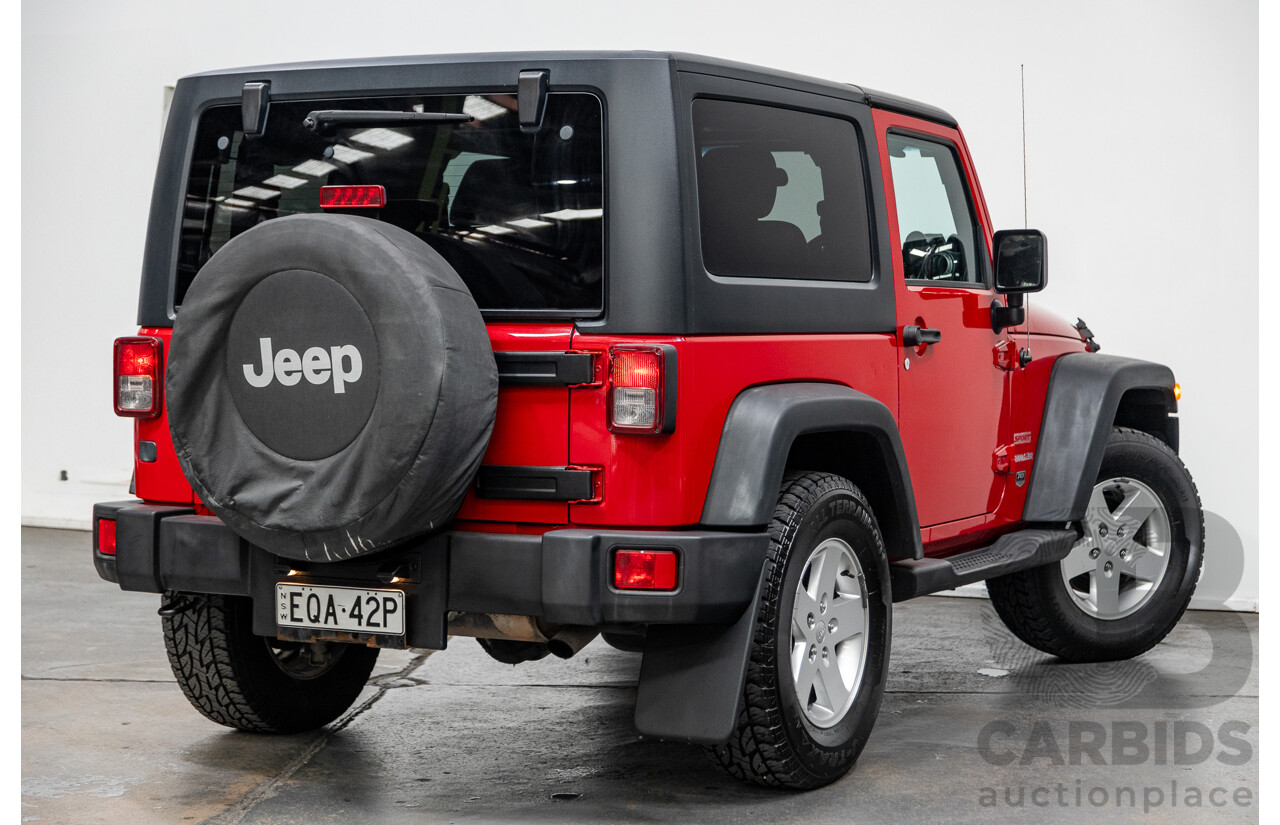 5/2011 Jeep Wrangler Sport (4x4) JK MY11 2d Hard top Red 3.8L