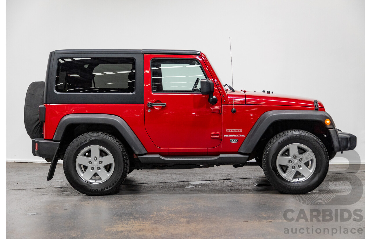 5/2011 Jeep Wrangler Sport (4x4) JK MY11 2d Hard top Red 3.8L