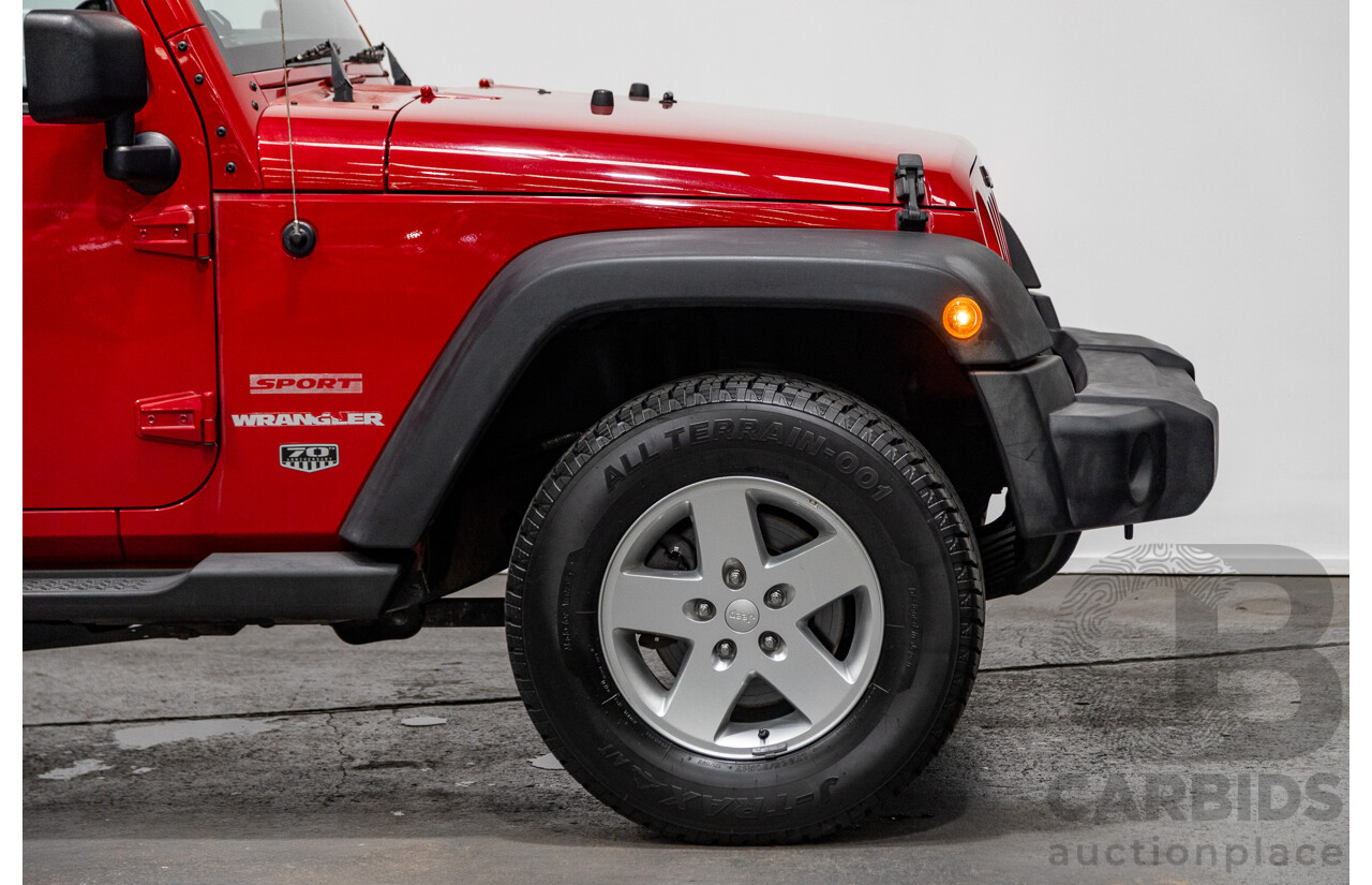 5/2011 Jeep Wrangler Sport (4x4) JK MY11 2d Hard top Red 3.8L