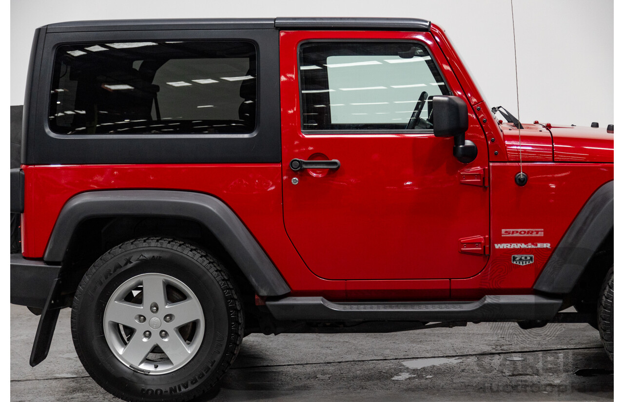 5/2011 Jeep Wrangler Sport (4x4) JK MY11 2d Hard top Red 3.8L