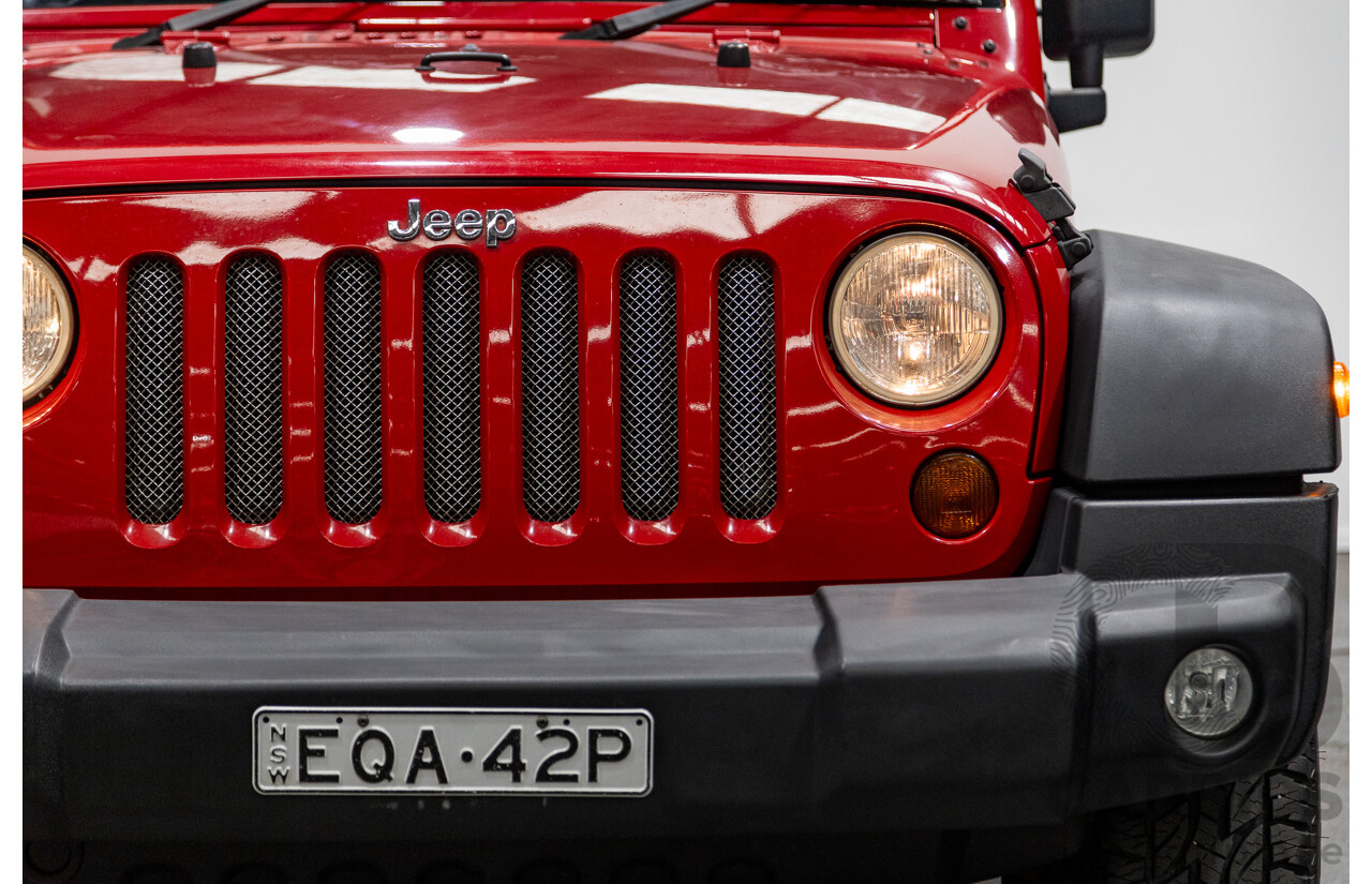 5/2011 Jeep Wrangler Sport (4x4) JK MY11 2d Hard top Red 3.8L