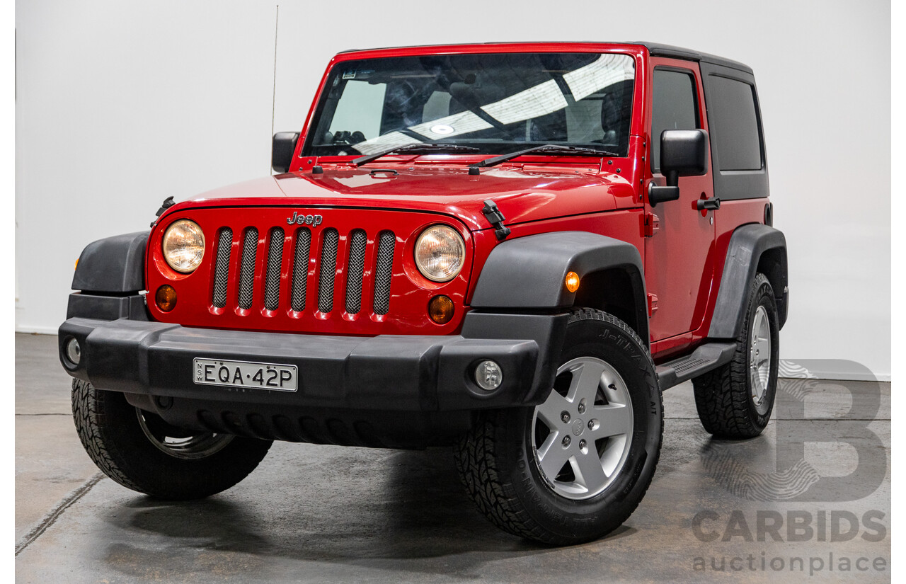 5/2011 Jeep Wrangler Sport (4x4) JK MY11 2d Hard top Red 3.8L