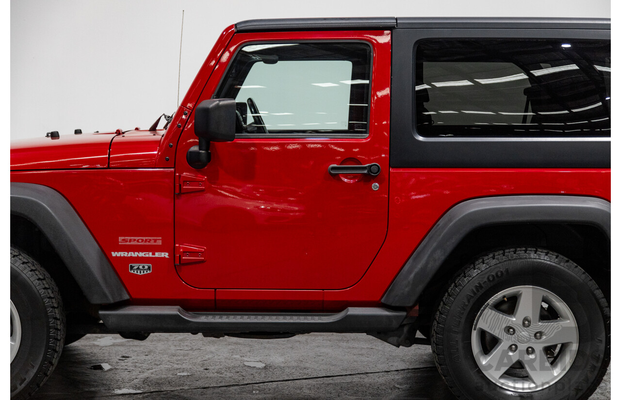 5/2011 Jeep Wrangler Sport (4x4) JK MY11 2d Hard top Red 3.8L