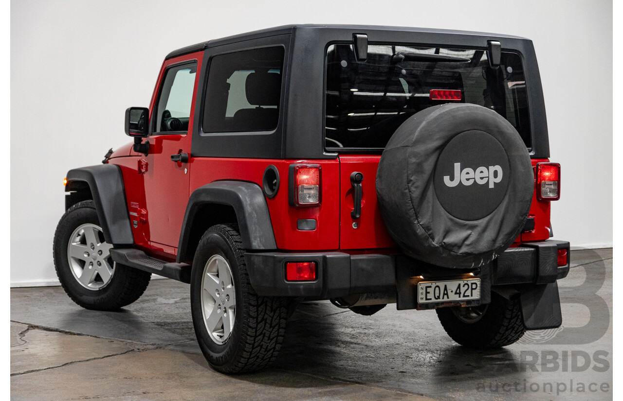 5/2011 Jeep Wrangler Sport (4x4) JK MY11 2d Hard top Red 3.8L