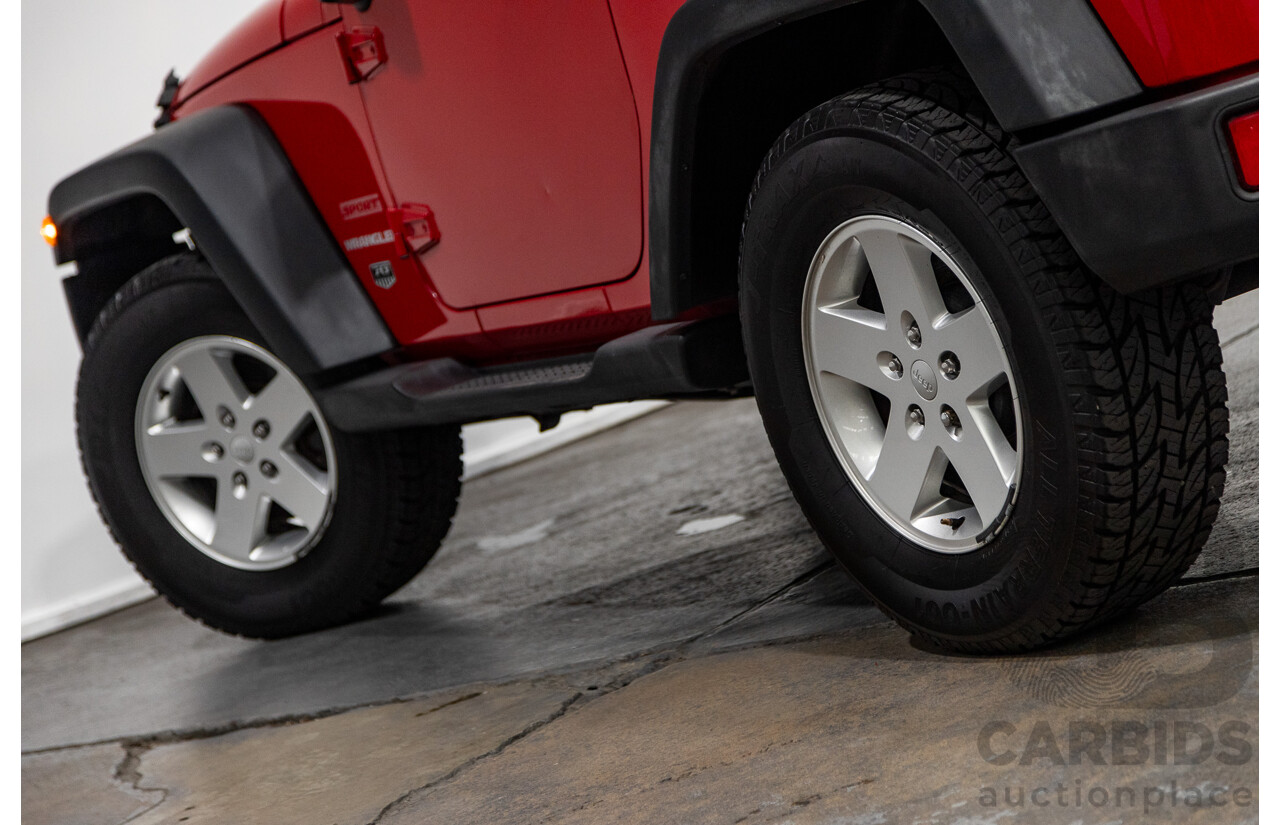 5/2011 Jeep Wrangler Sport (4x4) JK MY11 2d Hard top Red 3.8L