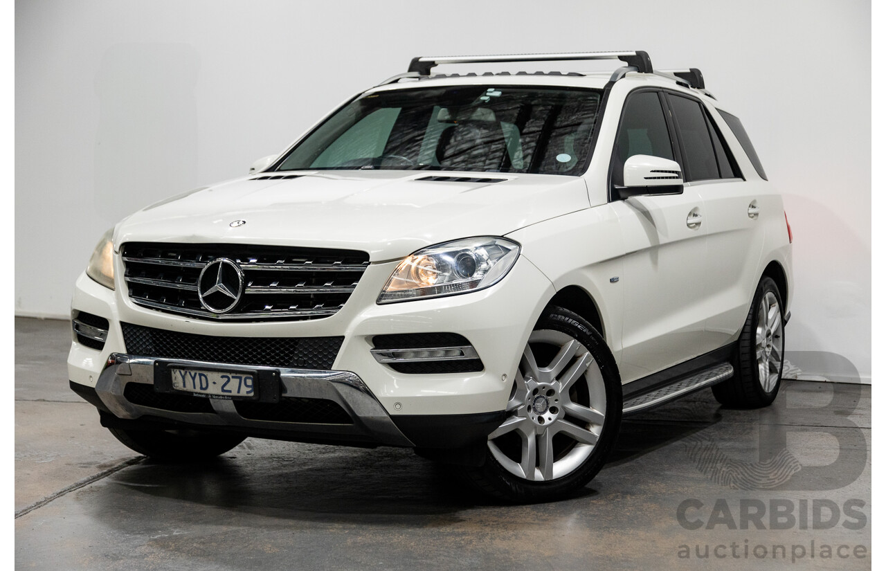 5/2012 Mercedes-Benz ML250 CDI Bluetec (4x4) 166 4d Wagon Calcite White Turbo Diesel 2.1L