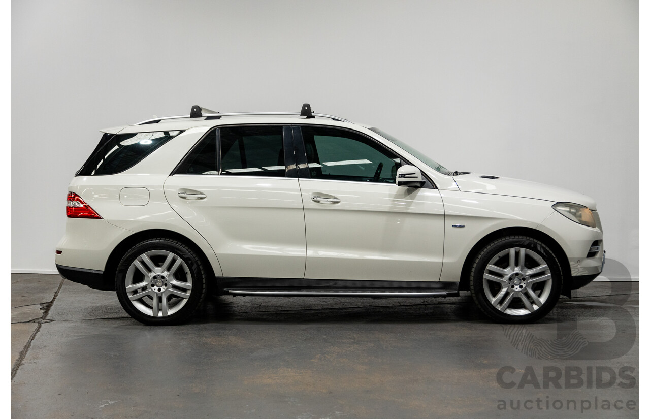 5/2012 Mercedes-Benz ML250 CDI Bluetec (4x4) 166 4d Wagon Calcite White Turbo Diesel 2.1L