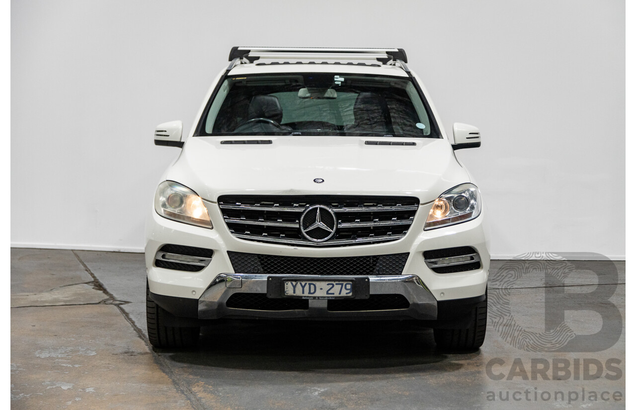 5/2012 Mercedes-Benz ML250 CDI Bluetec (4x4) 166 4d Wagon Calcite White Turbo Diesel 2.1L