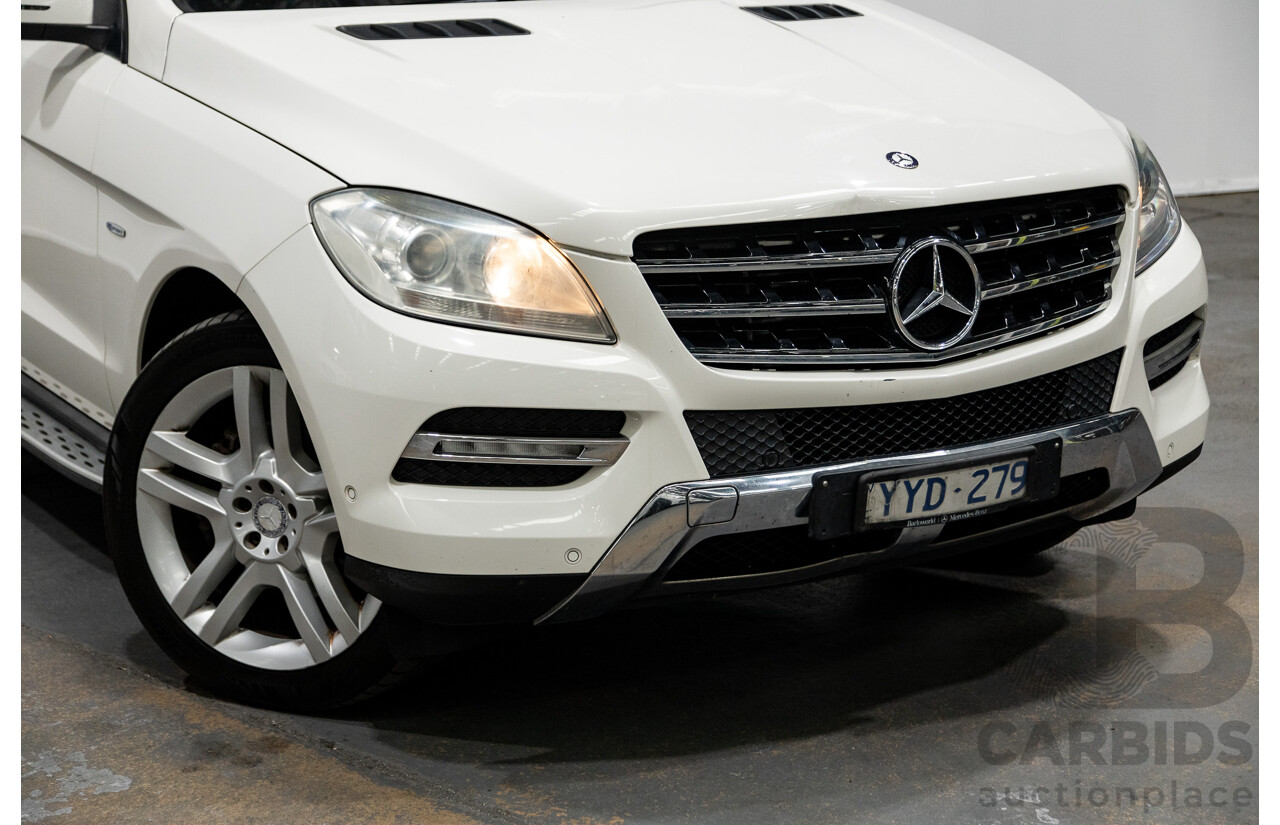 5/2012 Mercedes-Benz ML250 CDI Bluetec (4x4) 166 4d Wagon Calcite White Turbo Diesel 2.1L