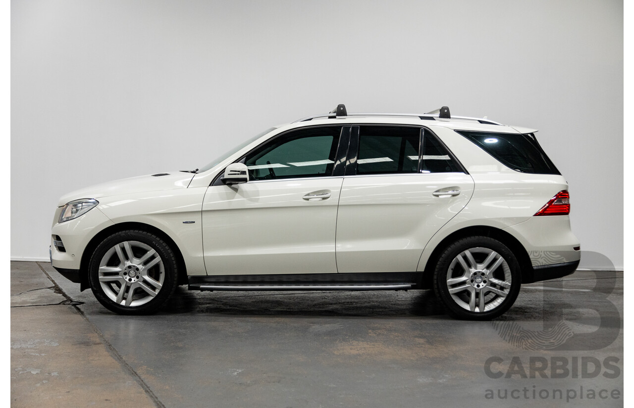 5/2012 Mercedes-Benz ML250 CDI Bluetec (4x4) 166 4d Wagon Calcite White Turbo Diesel 2.1L