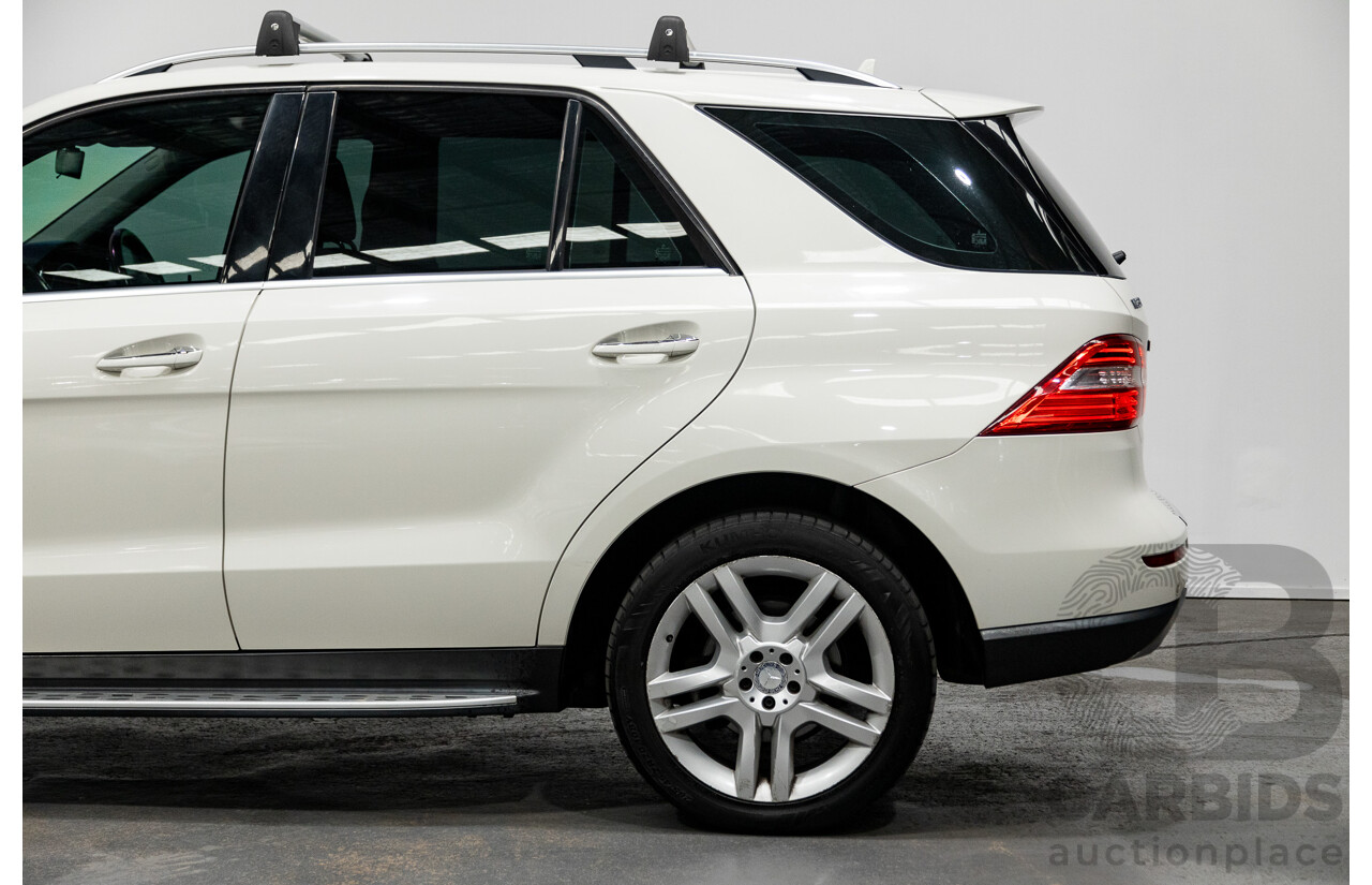 5/2012 Mercedes-Benz ML250 CDI Bluetec (4x4) 166 4d Wagon Calcite White Turbo Diesel 2.1L