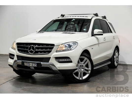 5/2012 Mercedes-Benz ML250 CDI Bluetec (4x4) 166 4d Wagon Calcite White Turbo Diesel 2.1L