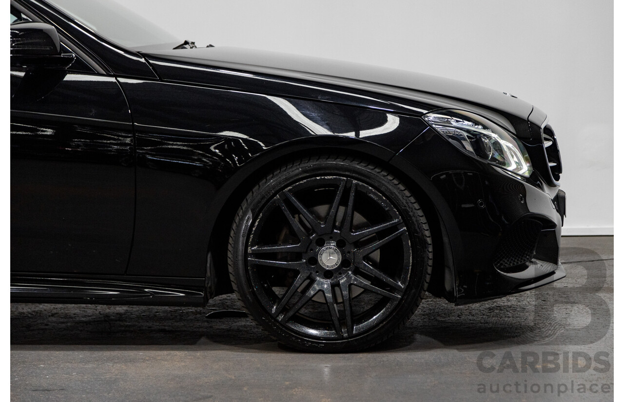 12/2015 Mercedes-Benz E250 W212 MY15 4D Sedan Obsidian Black Metallic Turbo 2.0L