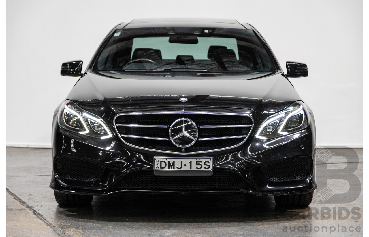 12/2015 Mercedes-Benz E250 W212 MY15 4D Sedan Obsidian Black Metallic Turbo 2.0L