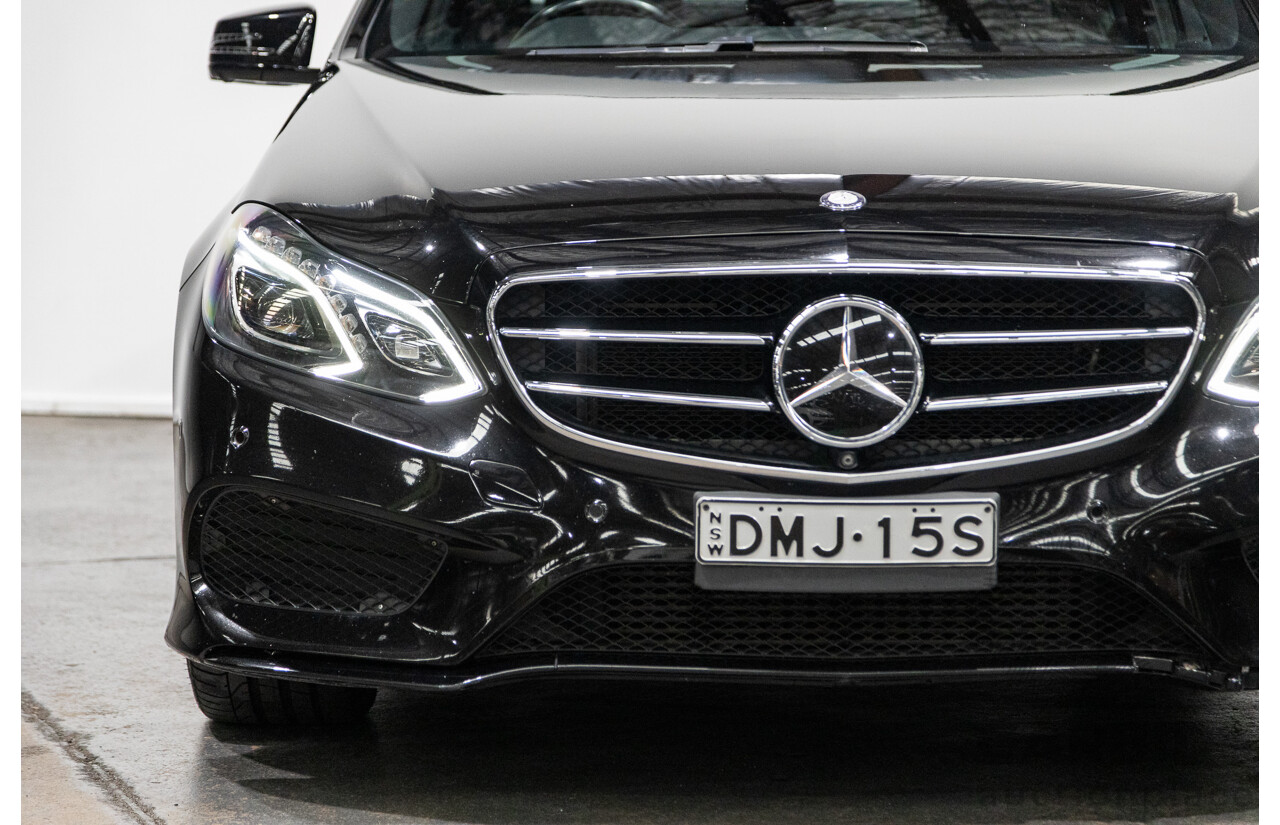 12/2015 Mercedes-Benz E250 W212 MY15 4D Sedan Obsidian Black Metallic Turbo 2.0L
