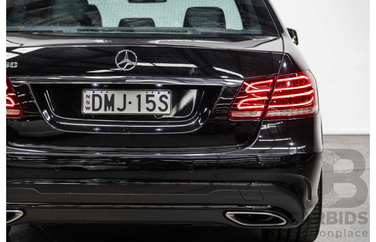 12/2015 Mercedes-Benz E250 W212 MY15 4D Sedan Obsidian Black Metallic Turbo 2.0L