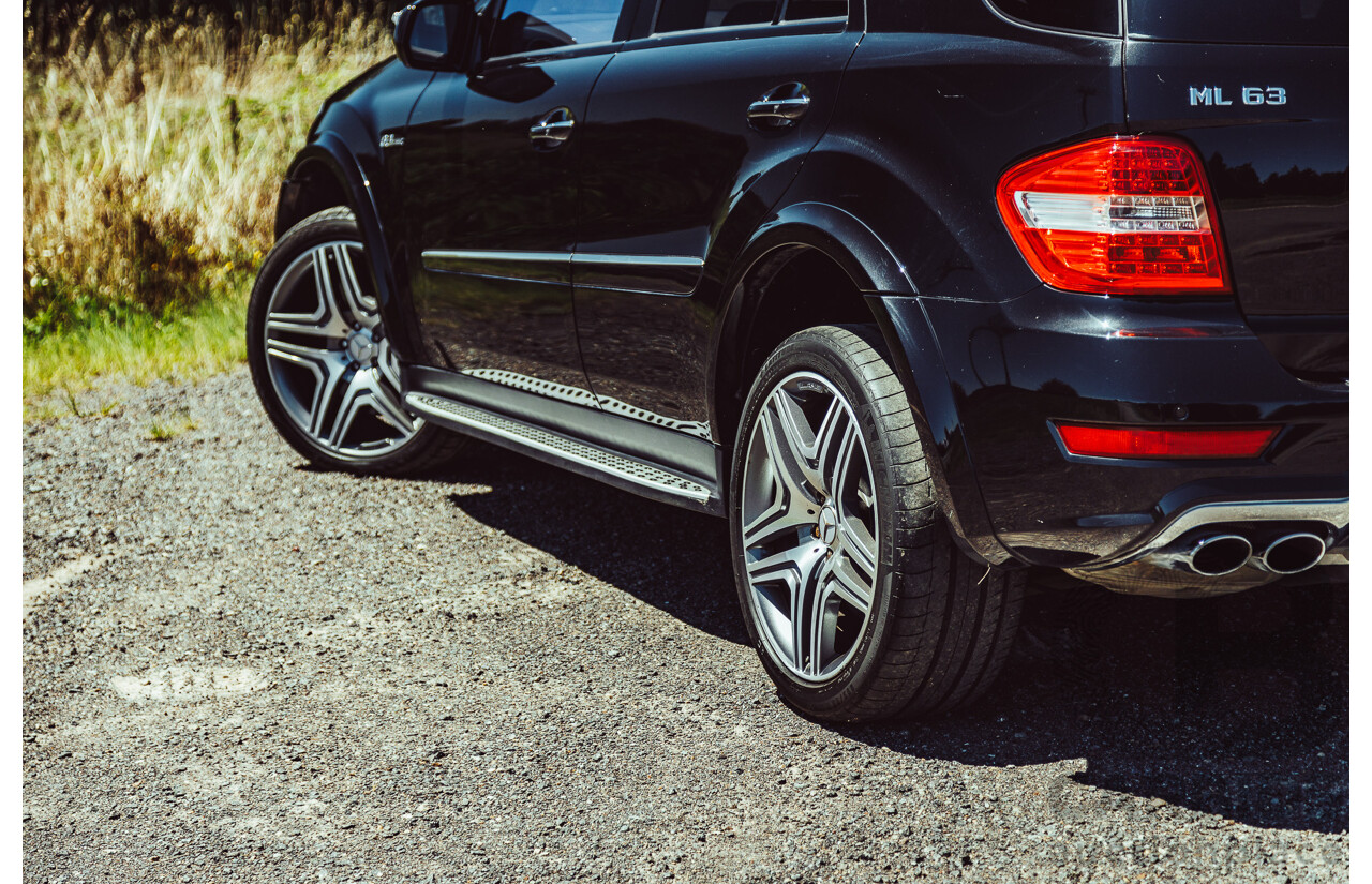 7/2010 Mercedes Benz ML63 AMG (4x4) W164 09 Upgrade 4d Wagon Obsidian Black Metallic V8 6.2L