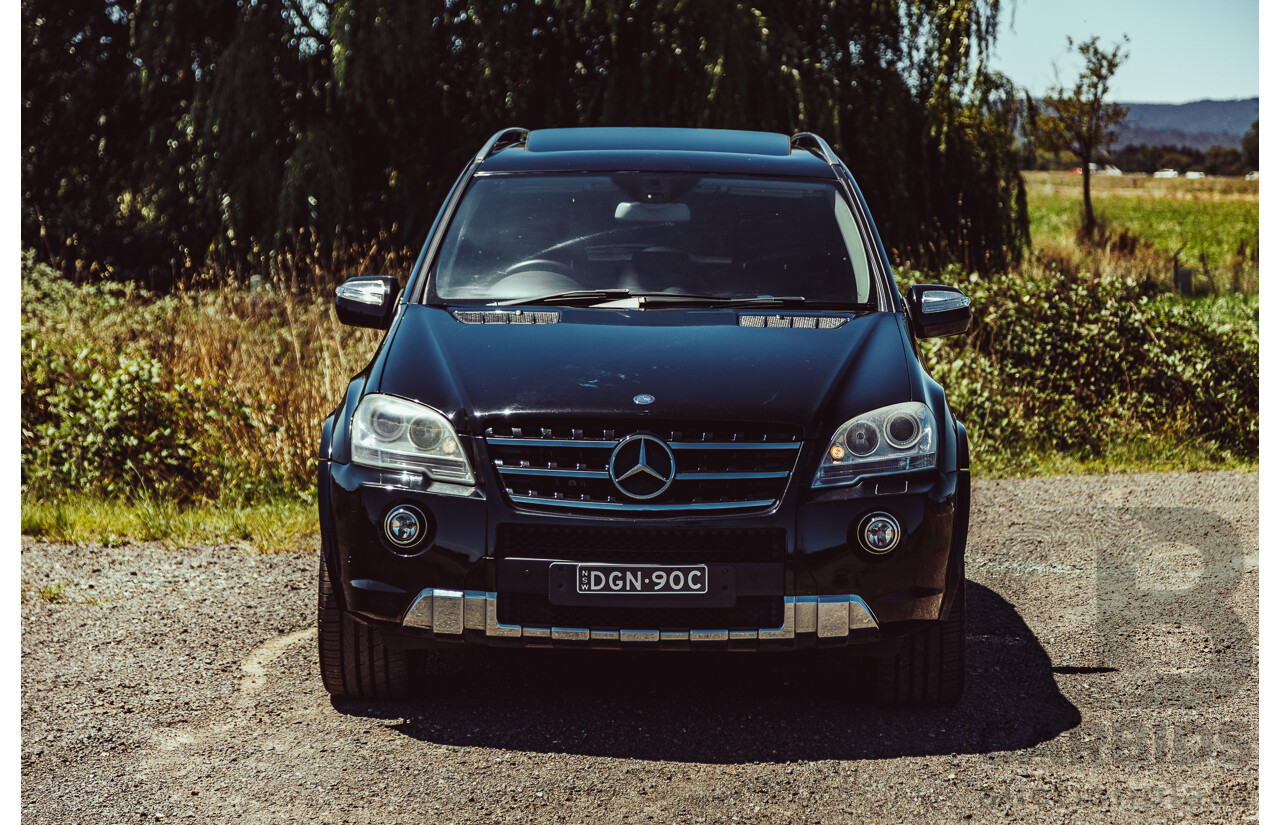 7/2010 Mercedes Benz ML63 AMG (4x4) W164 09 Upgrade 4d Wagon Obsidian Black Metallic V8 6.2L