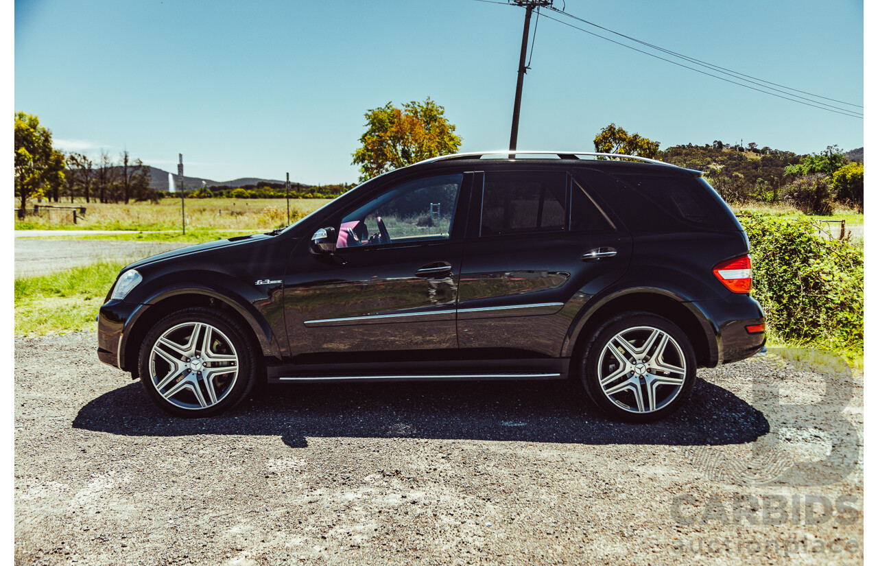 7/2010 Mercedes Benz ML63 AMG (4x4) W164 09 Upgrade 4d Wagon Obsidian Black Metallic V8 6.2L