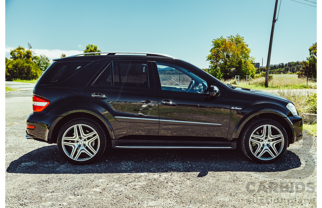 7/2010 Mercedes Benz ML63 AMG (4x4) W164 09 Upgrade 4d Wagon Obsidian Black Metallic V8 6.2L