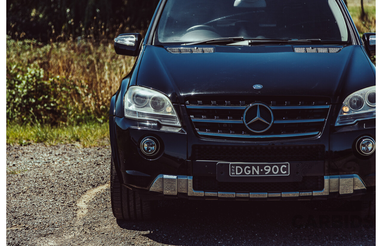 7/2010 Mercedes Benz ML63 AMG (4x4) W164 09 Upgrade 4d Wagon Obsidian Black Metallic V8 6.2L