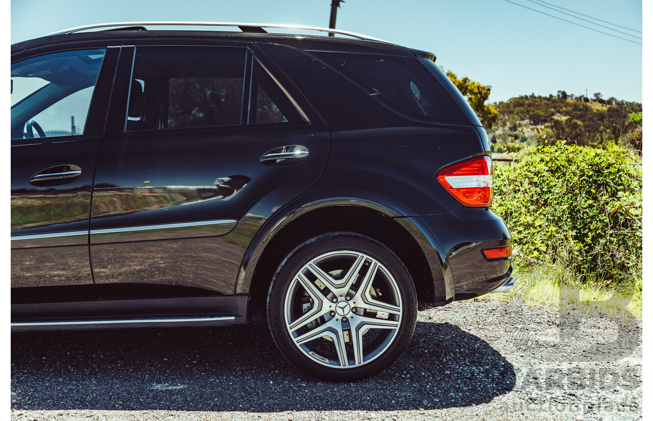 7/2010 Mercedes Benz ML63 AMG (4x4) W164 09 Upgrade 4d Wagon Obsidian Black Metallic V8 6.2L