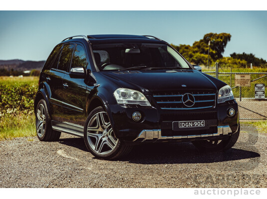 7/2010 Mercedes Benz ML63 AMG (4x4) W164 09 Upgrade 4d Wagon Obsidian Black Metallic V8 6.2L