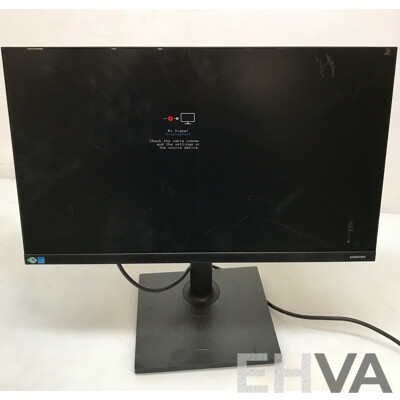 Samsung 24 Inch and Lenovo 23.8 Inch Monitors - Lot of 3