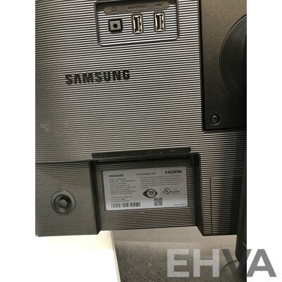 Samsung 24 Inch and Lenovo 23.8 Inch Monitors - Lot of 3