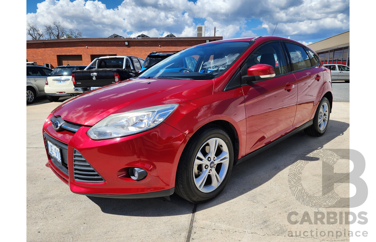 10/2012 Ford Focus Trend LW MK2 5d Hatchback Maroon 2.0L