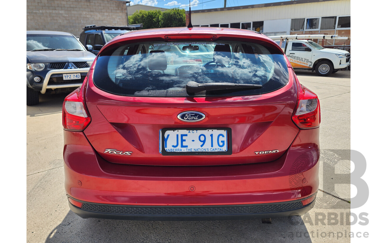 10/2012 Ford Focus Trend LW MK2 5d Hatchback Maroon 2.0L