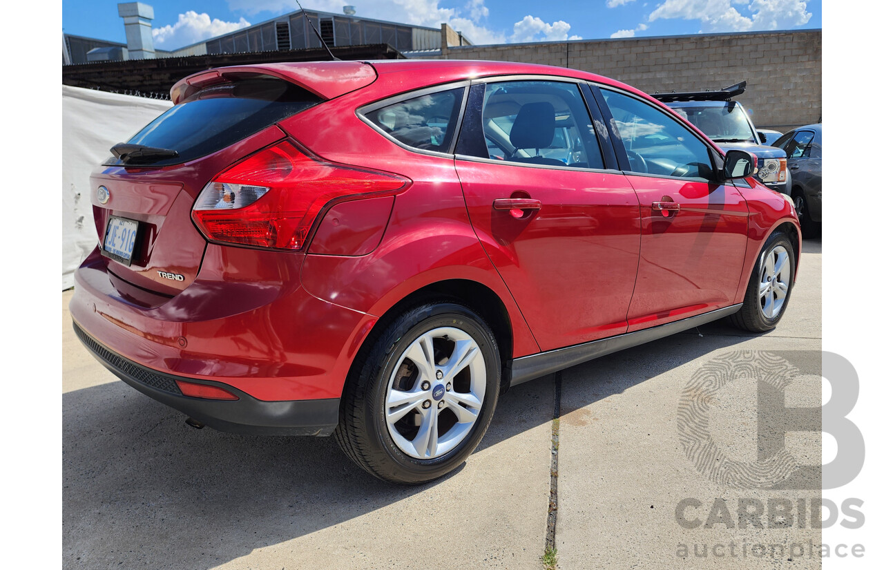 10/2012 Ford Focus Trend LW MK2 5d Hatchback Maroon 2.0L