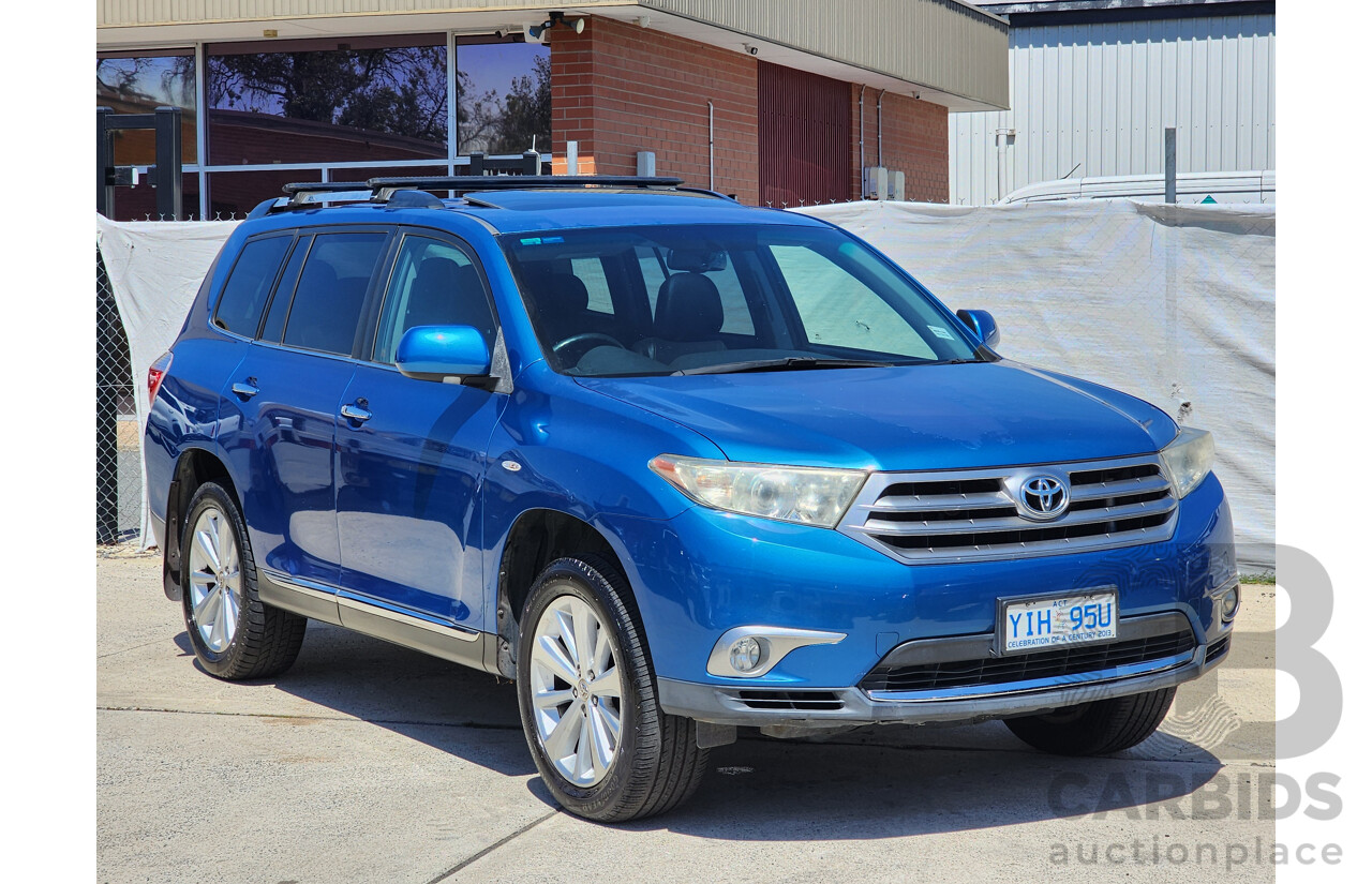 10/2011 Toyota Kluger Grande (4x4) GSU45R MY11 UPGRADE 4d Wagon Blue 3.5L