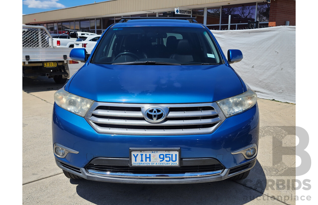 10/2011 Toyota Kluger Grande (4x4) GSU45R MY11 UPGRADE 4d Wagon Blue 3.5L