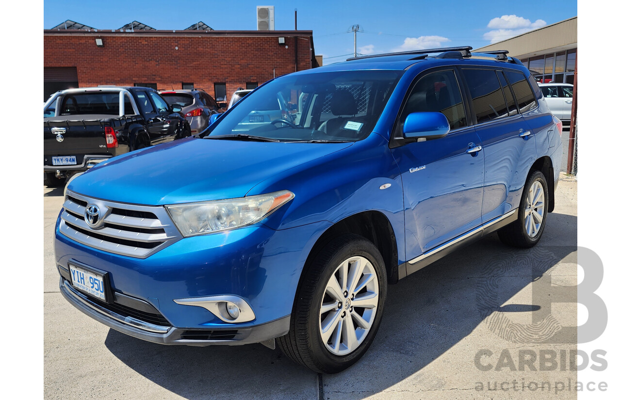 10/2011 Toyota Kluger Grande (4x4) GSU45R MY11 UPGRADE 4d Wagon Blue 3.5L