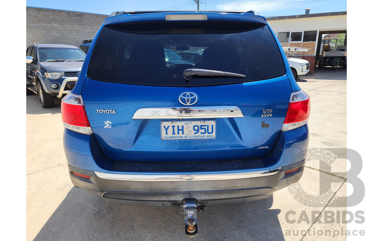 10/2011 Toyota Kluger Grande (4x4) GSU45R MY11 UPGRADE 4d Wagon Blue 3.5L