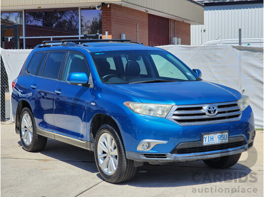 10/2011 Toyota Kluger Grande (4x4) GSU45R MY11 UPGRADE 4d Wagon Blue 3.5L