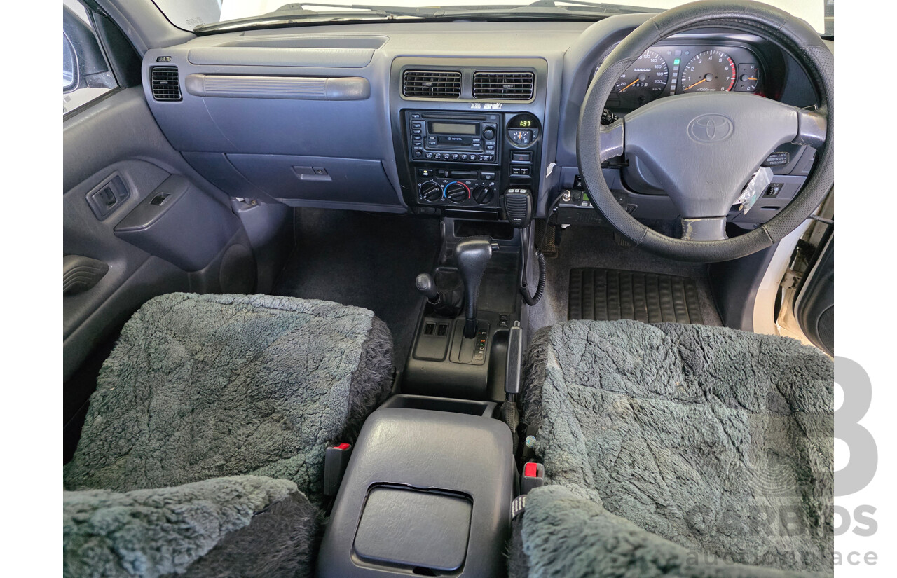 11/1998 Toyota Landcruiser Prado GXL (4x4) VZJ95R 4d Wagon White 3.4L - 7 seater