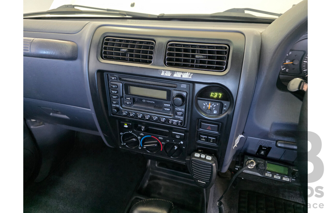 11/1998 Toyota Landcruiser Prado GXL (4x4) VZJ95R 4d Wagon White 3.4L - 7 seater
