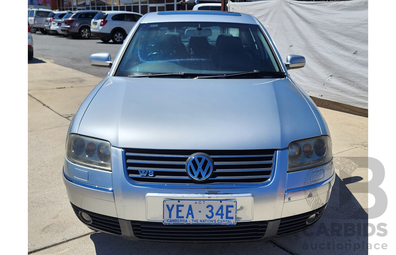 6/2004 Volkswagen Passat W8 3B 4d Sedan Silver 4.0L