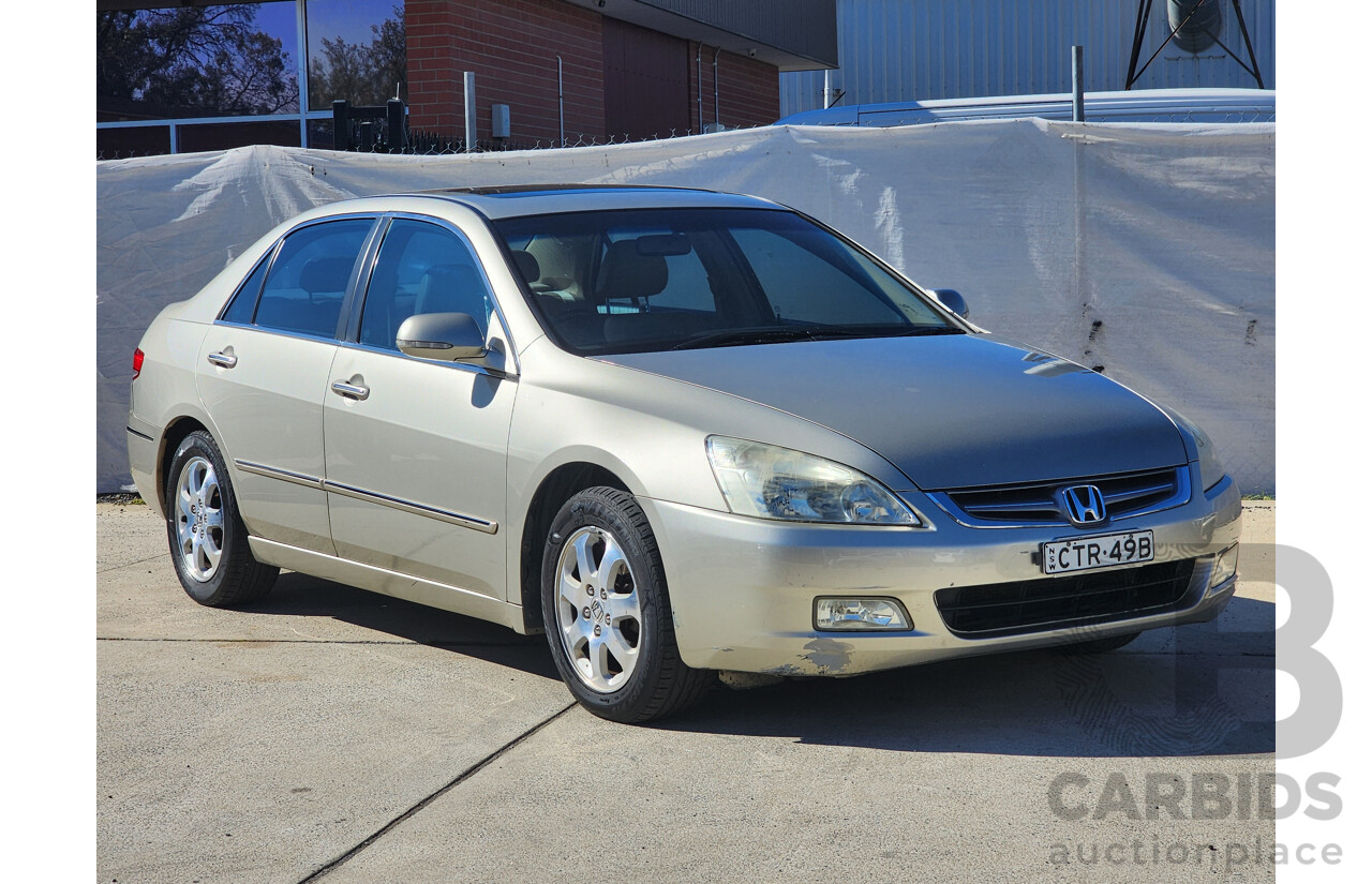 4/2005 Honda Accord V6 Luxury 40 4d Sedan Gold 3.0L