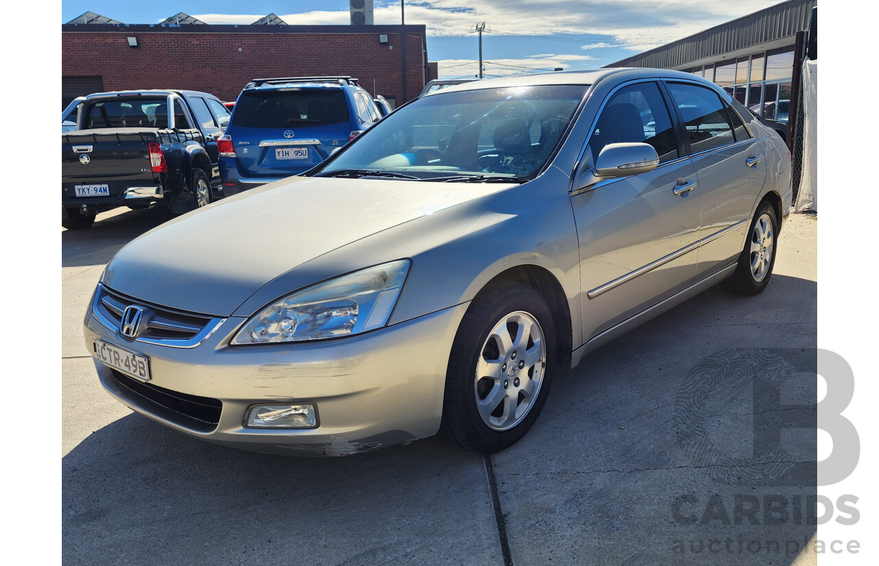 4/2005 Honda Accord V6 Luxury 40 4d Sedan Gold 3.0L