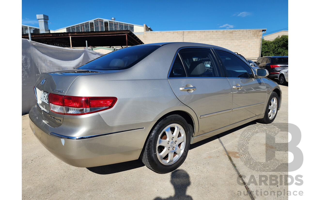 4/2005 Honda Accord V6 Luxury 40 4d Sedan Gold 3.0L