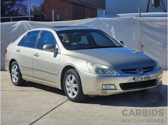 4/2005 Honda Accord V6 Luxury 40 4d Sedan Gold 3.0L