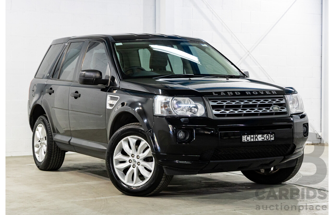 4/2012 Land Rover Freelander 2 XS (4x4) LF MY11 4d Wagon Sumatra Black Metallic Turbo Diesel 2.2L