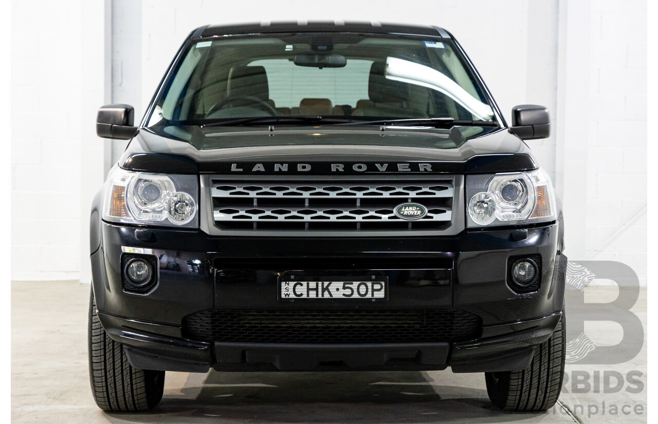 4/2012 Land Rover Freelander 2 XS (4x4) LF MY11 4d Wagon Sumatra Black Metallic Turbo Diesel 2.2L