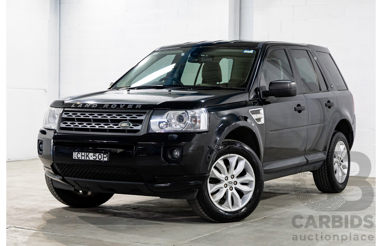 4/2012 Land Rover Freelander 2 XS (4x4) LF MY11 4d Wagon Sumatra Black Metallic Turbo Diesel 2.2L