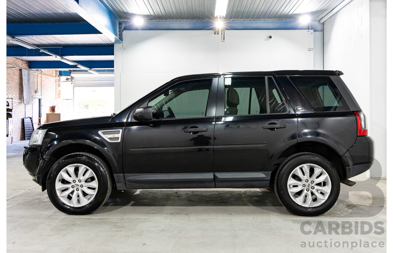 4/2012 Land Rover Freelander 2 XS (4x4) LF MY11 4d Wagon Sumatra Black Metallic Turbo Diesel 2.2L