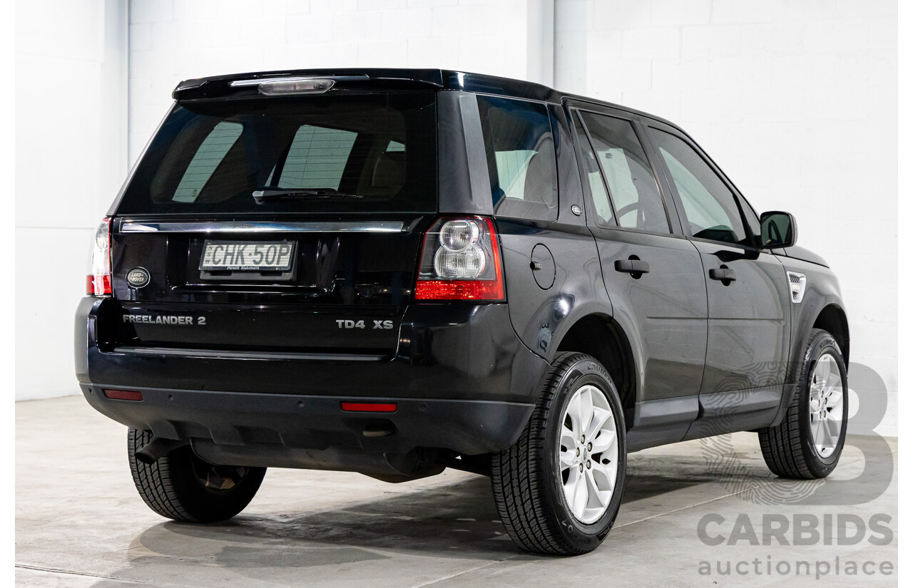 4/2012 Land Rover Freelander 2 XS (4x4) LF MY11 4d Wagon Sumatra Black Metallic Turbo Diesel 2.2L