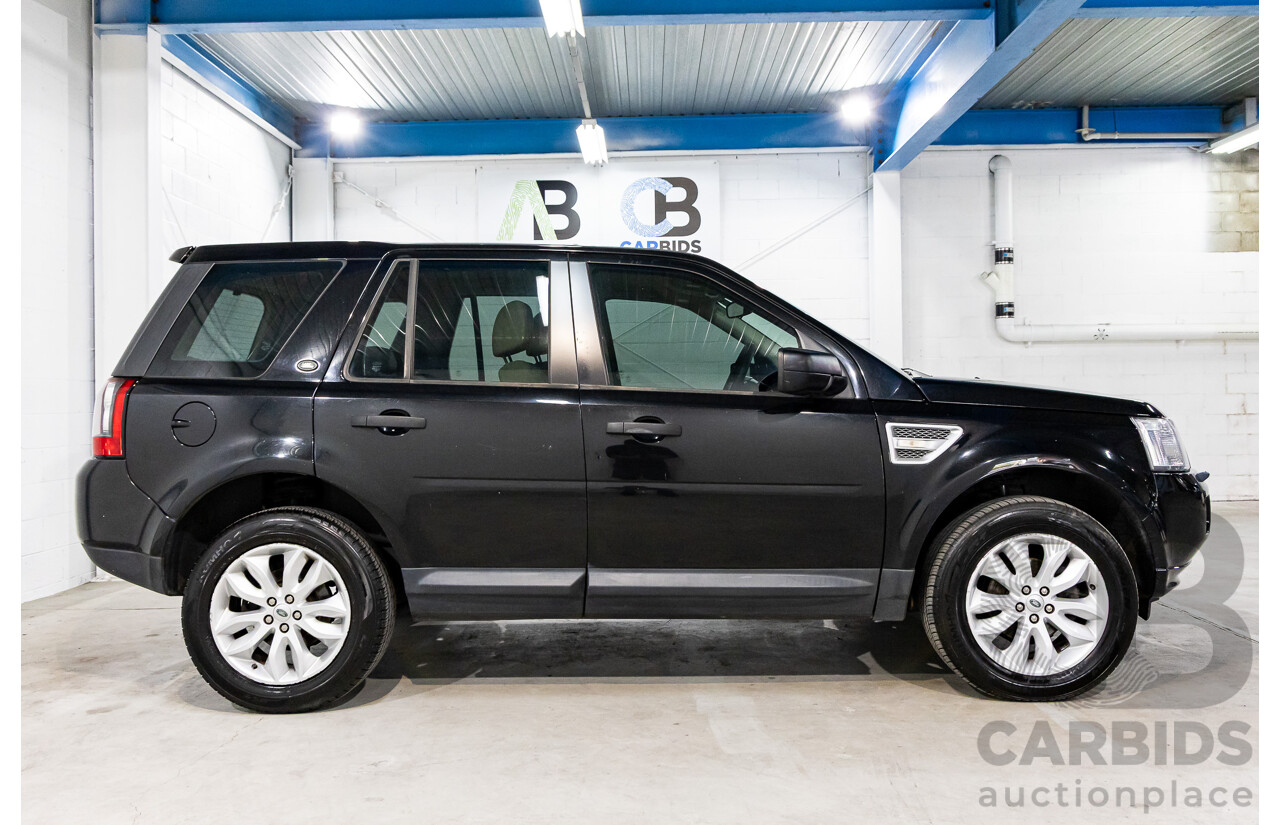 4/2012 Land Rover Freelander 2 XS (4x4) LF MY11 4d Wagon Sumatra Black Metallic Turbo Diesel 2.2L